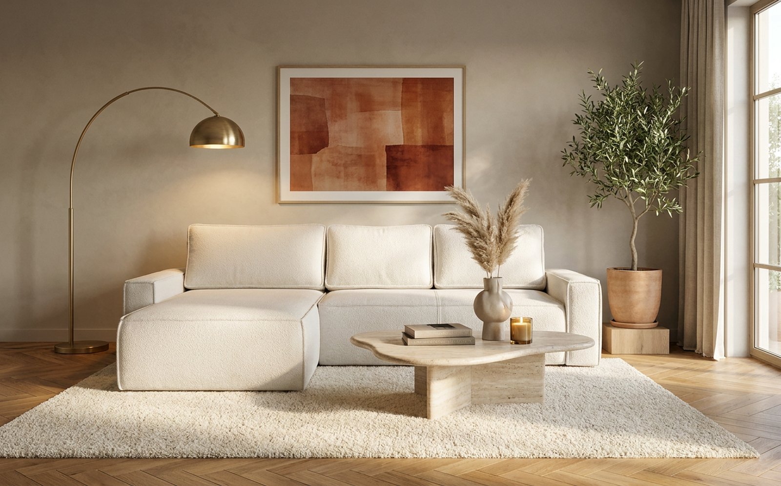 piesa de mobilier de prezentare dupa editare, fundal uniform si culori reale