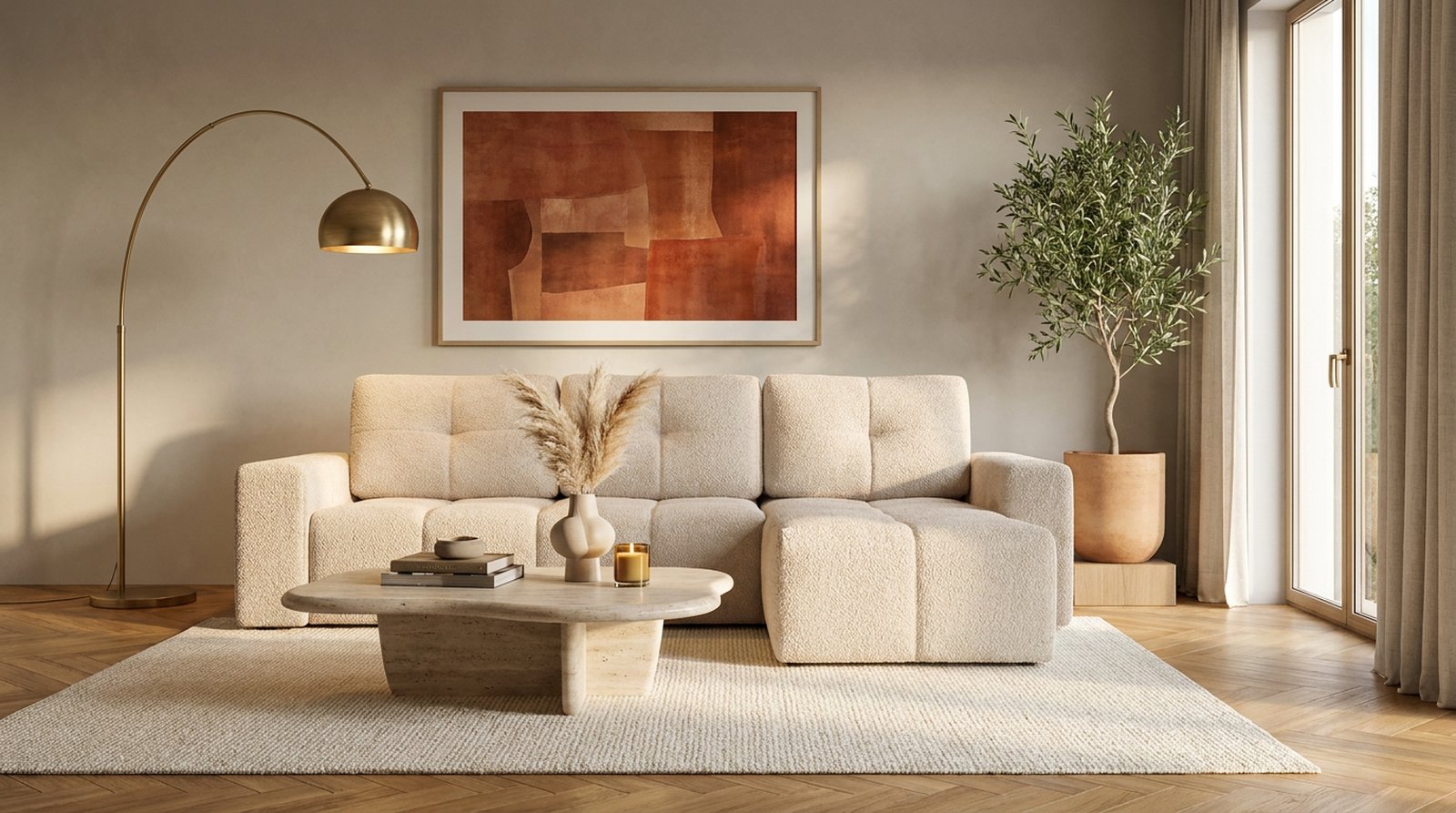 mobilier de prezentare dupa editare, fundal curat si culori reale