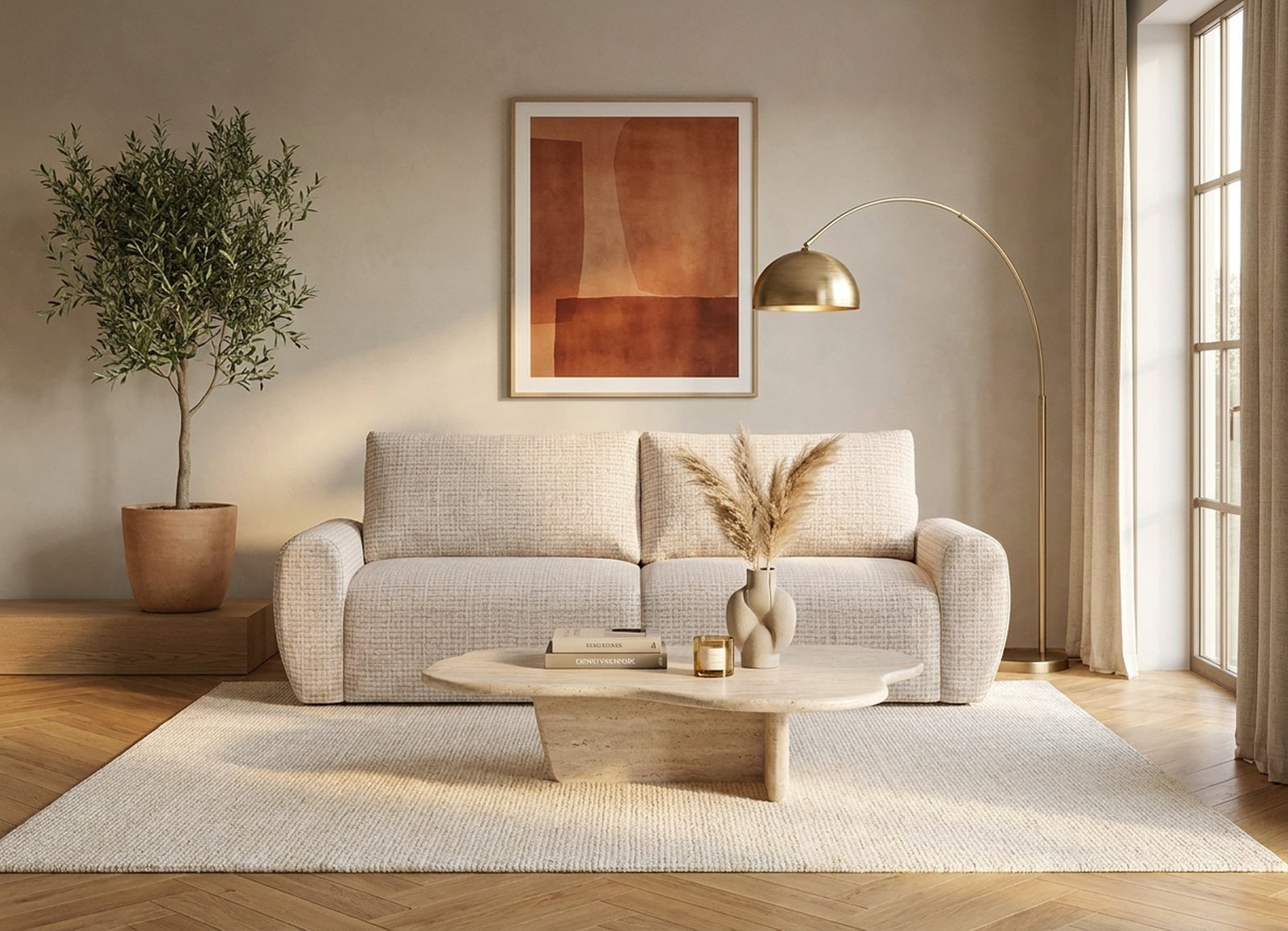 mobilier de prezentare dupa editare, fundal curat si culori reale
